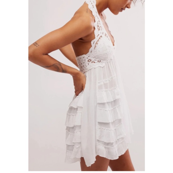 New Free People Adella Halter Slip Mini Dress - Picture 4 of 6